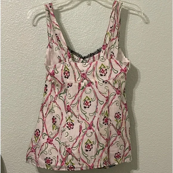 Nanette Lepore summer top button down front NWOT - Picture 6 of 7